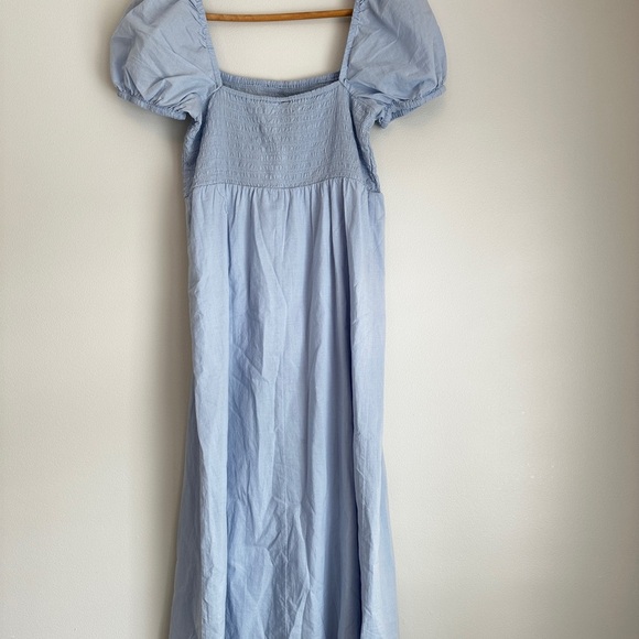 H&M PUFF-SLEEVED COTTON DRESS - Picture 7 of 7